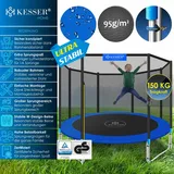 Kesser Trampoline Komplettset 305 cm inkl. Sicherheitsnetz, Leiter und Randabdeckung blau