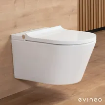 Evineo ineo4 & ineo5 Wand-Dusch-WC mit Sitzheizung, oval,, BE4036WH,
