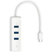 TP-Link UE330C USB Typ-C USB-C mit Gigabit-LAN-Adapter, 3 USB-A 3.0 Ports, USB-C auf Ethernet