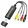 Logilink USB 2.0 A/V-Grabber – USB-A zu 3× Cinch + miniDIN5, schwarz