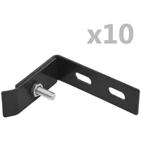 vidaXL Wand-Eckverbinder 10 Sets Anthrazit