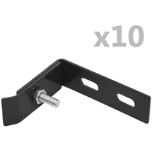 vidaXL Wand-Eckverbinder 10 Sets Anthrazit