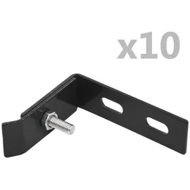 vidaXL Wand-Eckverbinder 10 Sets Anthrazit