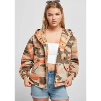 URBAN CLASSICS Ladies Oversized Camo Parka Jacket in Camouflage, Größe L