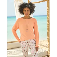 Heine Rundhalspullover in apricot | Gr.: 44,