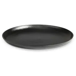 Tablett Ø 30 cm Aluminium Schwarz
