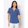 CREATION L Kurzarmbluse blau 44