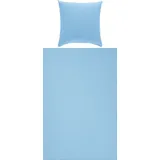 Erwin Müller Bettwäsche Bettwäsche "Rosenheim", Seersucker, Uni blau