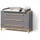 livinity® Wickelkommode Mailo, Grau/Artisan, XL mit 3 Schubladen