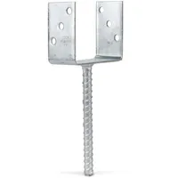 GAH Alberts U-Pfostenträger 121 mm x 200 mm Silber/feuerverzinkt