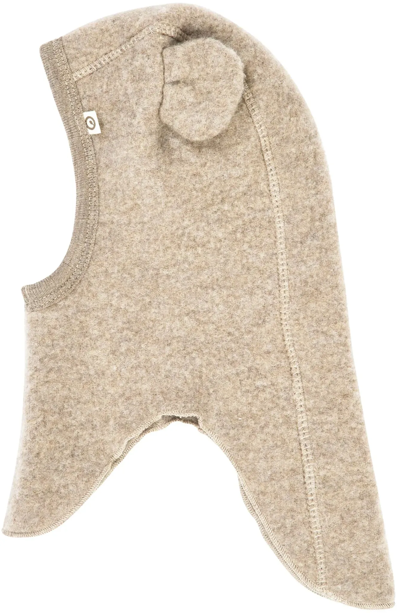 Müsli Wollfleece-Schlupfmütze mit Ohren, beige, 80