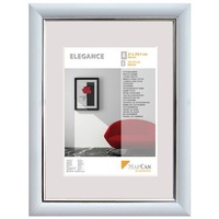 The Wall - the art of framing AG Kunststoff Bilderrahmen Elegance weiß-metallic-silber, 30 x 40 cm