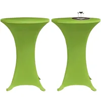 vidaXL Stehtischhusse 2er Set Grün Ø 80 cm