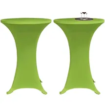 vidaXL Stehtischhusse 2er Set Grün Ø 80 cm