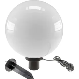 ChiliTec Wegeleuchte CT-GL30cm, Kunststoff, weiß, mit E27-Fassung, 230V, für außen, 30 cm