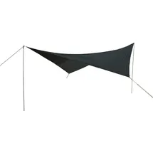 Explorer Sonnensegel EXPLORER 3x4m rechteckig wasserabweisend mit Stangen", grau (anthrazit), Sonnensegel, B/T: 400cm x 300cm, Polyester, nach Standard 801 in beige, grün oder grau für Balkon Garten Terrasse, B:400cm H:200cm T:300cm