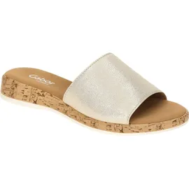 Gabor comfort Gabor Glamour Pantolette silberfarben 38 EU - Beige - 38