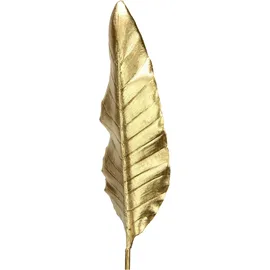 I.GE.A. Kunstpflanze I.GE.A. "Strelitzienblatt", gold (goldfarben), B:12cm H:92cm L:2cm, Obermaterial: 50% Kunststoff, 50% Polyester, Kunstpflanzen, Kunstpflanze, Kunstzweig, 3er Set