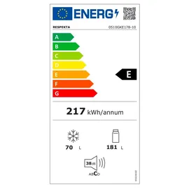 Respekta Winkelküche Hamm L-Form 280 x 172 cm E-Geräte Einbaukühl-/Gefrierkombination weiß