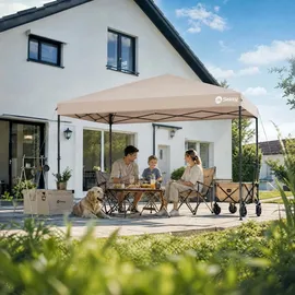 Sekey Faltpavillon 3 x 3 m inkl. 4 Sandsäcke Khaki
