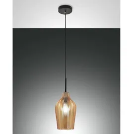 Fabas Luce Pendelleuchte Stintino E27 IP20, Amber