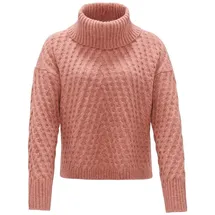 Opus Damen Pullover | Grobstrickpullover PLINEA Regular mit Wolle Mellow Rose, 44