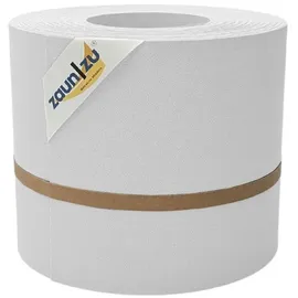 zaunzu® Sichtschutzstreifen 26 m x 19 cm Weiß Metall