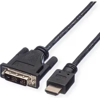 Roline DVI (18+1) ST - HDMI ST, schwarz, 1,5