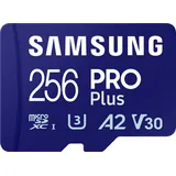 Samsung PRO Plus 256 GB microSDXC-Speicherkarte (2023) mit USB-Adapter