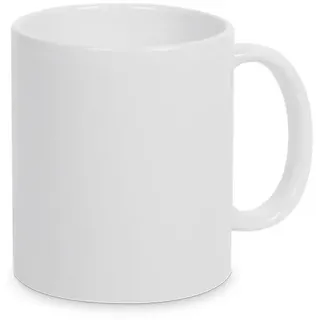 PlottPrint Sublimationstassen Kaffee Becher unbedruckt Keramik Tassen Fototasse für Sublimationsdruck 11oz/330 ml