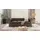 s-style möbel SITZGARNITUR 3+2+1 mit Schlaffunktion Chesterfield Morin Braun Vegan Leder