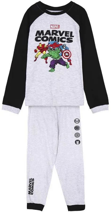 Kinderpyjama Marvel Grau – Komfortable Superhelden-Träume - 128