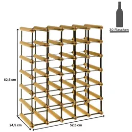 Proregal Weinregal 62,5 x 52,5 x 24,5 cm Natur