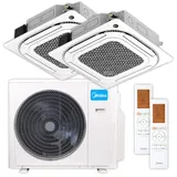 Midea Deckenkassetten-Set Multisplit | 3,5 kW + 5,2 kW