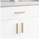 vidaXL Gerader Griff 2 Stk Fahrradgriffe braun 130 x 25 x 30 mm