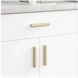 vidaXL Gerader Griff 2 Stk Fahrradgriffe braun 130 x 25 x 30 mm