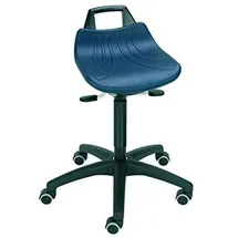 Stier Stehhilfe mit Rollen Sitzhöhe 520-710 mm PU-Sitz mit Tragegriff