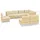 vidaXL Garten-Lounge-Set 8-tlg. creme Kiefer
