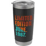 Limitierte Auflage, Juni 1967 Geburtstag Doppelwandiger Edelstahl-Thermobecher