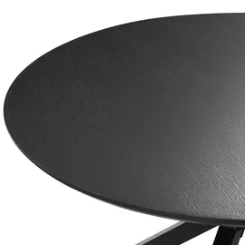 Beliani Fitzroy Ø 120 cm schwarz