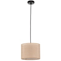 Lindby Hängeleuchte Soula, Ø 26 cm, beige, Kunststoff, E27