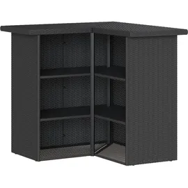 vidaXL Gartenbar Set 3-tlg. Schwarz