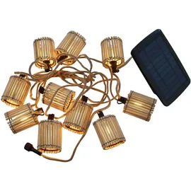 Newgarden Okinawa Solar Lichterkette aus Bambus 8 m