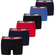 Levi's LEVIS MEN REPEAT SPW LOGO BOXER BRIEF schwarz/rot/blau L 6er Pack