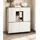 furn.design Highboard 111 x 125 cm Weiß / Eiche