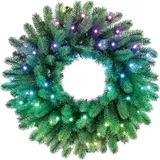 Twinkly Pre Lit Wreath 50 Rgb Led Weihnachtsbeleuchtung - Green - One Size