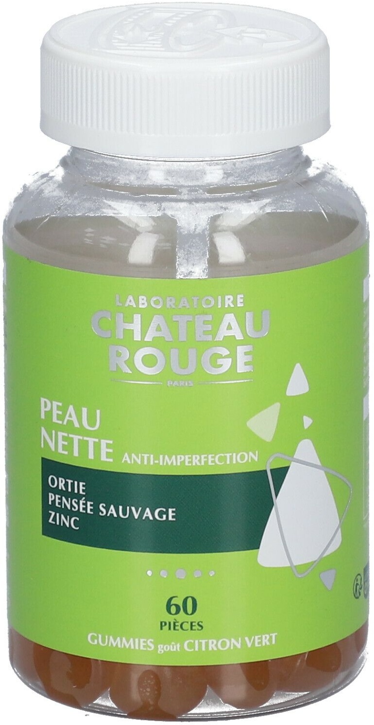 Château Rouge Gummies - Peau nette 60 pc(s) bonbon(s)