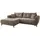 MID.YOU Eckcouch Cord 4-Sitzer Graubraun