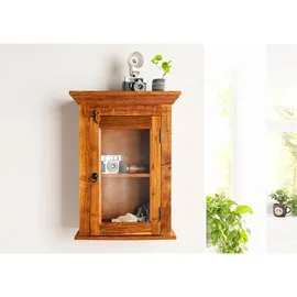 Massivmoebel24 Hängevitrine Oxford 52 x 24 x 69 cm Braun