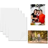 XiyaxiVici 4 Stück Sublimation Metall Foto Rohlinge 200x150x0,5 mm Aluminium Fotoschilder Sublimationsrohlinge für Machen Foto Blank DIY Druck
